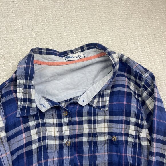 Lot x2 Blue Crush Plus Lumberjack Camp Flannel Plaid Button Up 3X Elbow Patch - Picture 3 of 12